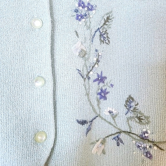 Vintage Koret Petites 3 Piece Skirt Set Floral Embroidery Large - Picture 9 of 16